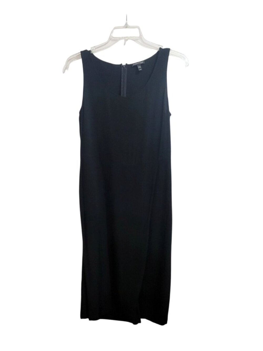 Eileen Fisher Sleeveless Faux Wrap Jumpsuit Romper M Black